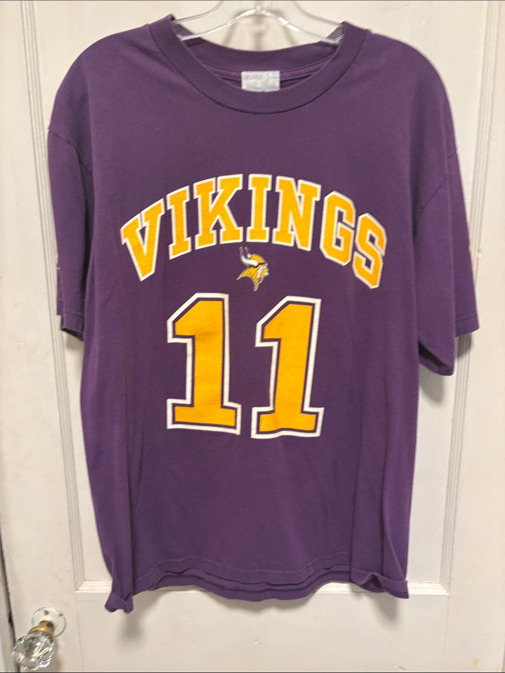 Vintage 90s Y2K Minnesota Vikings Daunte Culppper Number 11 Skol Large